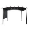 12 x 9 Ft Outdoor Pergola Patio Gazebo,Retractable Shade Canopy,Steel Frame Grape Gazebo,Sun shelter Pergola for Gardens,Terraces  Backyard