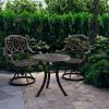 3 Piece Bistro Set Cast Aluminum Bronze