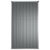 Garden Tool Shed Gray 63.4"x35"x63.4" Galvanized Steel