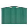 Garden Shed 101.2" x 192.5" x 71.3" Metal Green