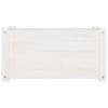 Garden Planter White 23.6"x12.2"x12.2" Solid Wood Pine