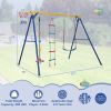 4-in-1 660 lbs Heavy Duty Swing Set for Kids Aged 3-9 Years Old