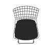 Manhattan Comfort Madeline 41.73" Barstool with Seat Cushion in Black