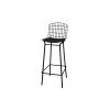 Manhattan Comfort Madeline 41.73" Barstool with Seat Cushion in Black