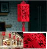 Red Chinese Plum bamboo 3D Puzzle Lantern Decoration for Chinese New Year Spring Festival