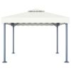 Gazebo 118.1"x118.1" Cream Aluminum