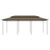 Gazebo 236.2"x117.3"x106.3" Taupe 0.6 oz/ftÂ²