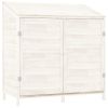 Garden Shed White 40.2"x20.5"x44.1" Solid Wood Fir