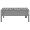 6 Piece Patio Lounge Set Gray Solid Pinewood