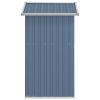 Garden Shed Gray 49.6"x38.4"x69.7" Galvanized Steel