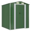 Garden Shed Green 75.6"x75.2"x87.8" Galvanized Steel