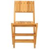 Folding Patio Chairs 2 pcs 18.5"x24"x35.4" Solid Wood Teak