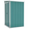 Wall-mounted Garden Shed Green 46.5"x39.4"x70.1" Galvanized Steel