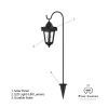 Solar LED Hanging Coach Lanterns ? Black - Set of 2 by Pure Garden