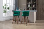 COOLMORE Swivel Bar Stools with Backrest Footrest , with a fixed height of 360 degrees