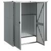 Garden Tool Shed Gray 63.4"x35"x63.4" Galvanized Steel