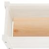 Garden Planter White 23.6"x12.2"x12.2" Solid Wood Pine