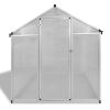 Reinforced Aluminum Greenhouse with Base Frame 49.5ftÂ²