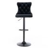 Furniture,Swivel Velvet Barstools Adjusatble Seat Height from 25-33 Inch,17.7 inch base