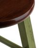 Ivy 29" Bar Stool Walnut/Green