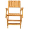 Folding Patio Chairs 2 pcs 21.7"x24"x35.4" Solid Wood Teak