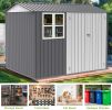 Storage Shed 6 x 8 FT Large Metal Tool Sheds with Window