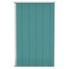 Wall-mounted Garden Shed Green 46.5"x39.4"x70.1" Galvanized Steel