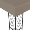 Gazebo 236.2"x118.1" Taupe Fabric