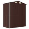 Garden Shed Dark Brown 75.6"x42.5"x87.8" Galvanized Steel