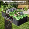 6x3x1.5ft Galvanized Raised Garden Bed, Outdoor Planter Garden Boxes Large Metal Planter Box for Gardening Vegetables Fruits Flowers, Gray