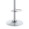 Black and Chrome Adjustable Bar Stool (Set of 2)