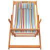 Folding Beach Chairs 2 pcs Multicolor Fabric