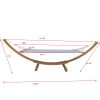 1-Person Hammock with Stand Set for Outside & Inside, Indoor Outdoor Standalone plywood+canvas