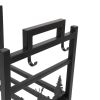 Outdoor Log Rack Firewood Storage Rack Outdoor, 2 Tier Outdoor Firewood Racks Log Holder with 4 Tools