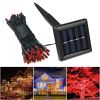 100LEDs Red Solar String Light