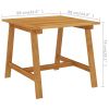 5 Piece Patio Dining Set Solid Acacia Wood