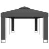 Gazebo with Double Roof 9.8'x19.6' Anthracite