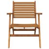 Patio Chairs 2 pcs Solid Acacia Wood