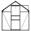 vidaXL Greenhouse Anthracite Aluminium 5,89 mÂ²