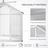 8ftx 6ft Walk-In Polycarbonate Greenhouse with Roof Vent -AS