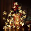 1pc; LED Bee Copper Wire String Lights (79''); Hanging Bee String Lights With 20 LED; Home Decor; Bedroom Decor; Wall Decor Supplies; Bee Day Decor; H