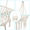 Tassel Cotton Hanging Rope Hammock Chair Swing Round Indoor Outdoor Home Garden Patio