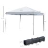 10' x 10' Pop Up Canopy Tent with Netting, Instant Gazebo, Ez up Screen House Room with Carry Bag, Height Adjustable, for Outdoor, Garden, Patio