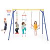 4-in-1 660 lbs Heavy Duty Swing Set for Kids Aged 3-9 Years Old