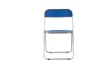 Blue Clear Transparent Folding Chair Chair Pc Plastic Living Room Seat