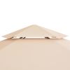 Garden Marquee Gazebo Pavilion Tent Beige 127.2"x104.3"