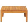 Patio Table 25.2"x25.2"x11.4" Solid Acacia Wood