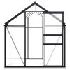 Greenhouse with Base Frame Anthracite Aluminum 51.1 ftÂ²