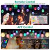 52.5FT Colorful Outdoor String Lights Smart RGB LED Patio Lights IP66 Waterproof