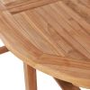 Extending Garden Table (43.3"-63")x31.5"x29.5" Solid Teak Wood